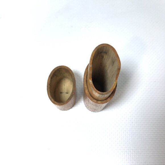 Vintage Wood Lighter Case Handmade from Toothpicks NONA - Picture 4 of 8